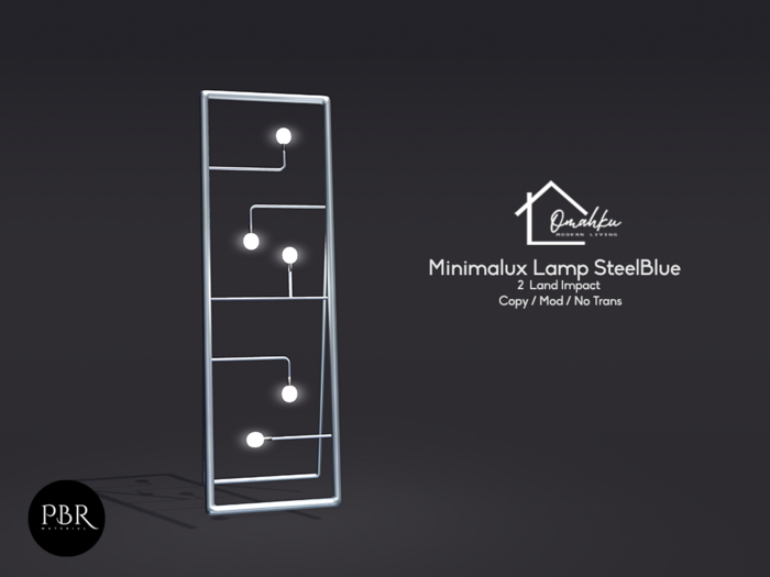 OMAHKU - Minimalux Lamp BlueSteel  