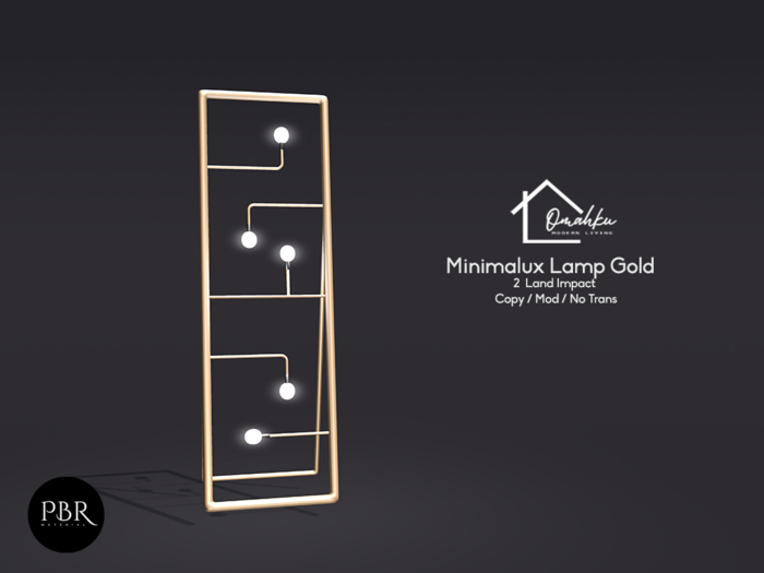 OMAHKU - Minimalux Lamp Gold  