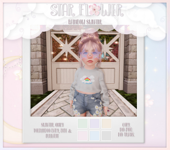 .{* Star Flower *}. Rainbow Sweater - FP