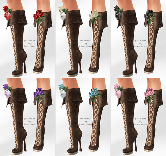 33 RARE !dM Chloris **ROSE BOOTS** (BOX LaraX) - SALE !