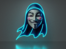 Anonymous Ghost neon picture Full Permission