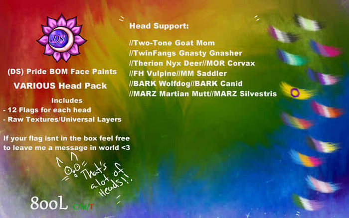 (DS) Pride Face Paints (Various Kit)