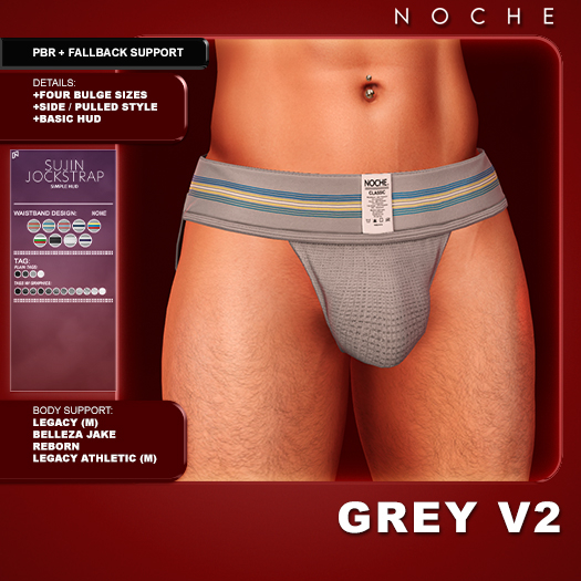 Noche. Sujin Jockstrap Grey