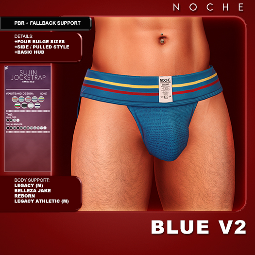 Noche. Sujin Jockstrap Blue