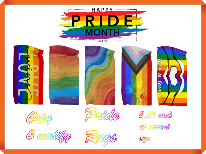 Bone Candy~Happy Pride Month Rugs