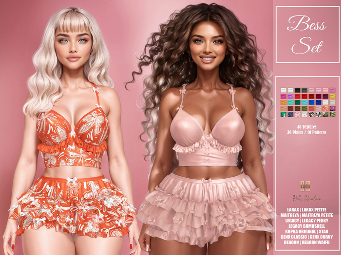 [hh] Bess Ruffle Shorts Set