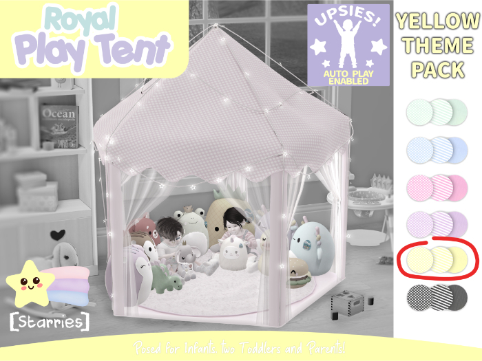 [Starries] Royal Play Tent - Yellow with Upsies API V0.4