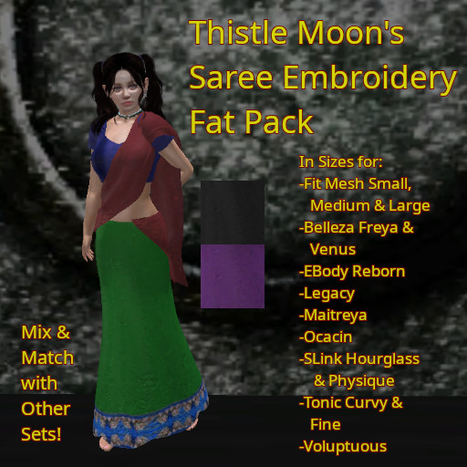 TMD Saree Set 3 - Embroidered Fat Pack **Special Promo Price!**
