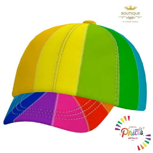 Resizable Baseball Cap Rainbow (ADD)