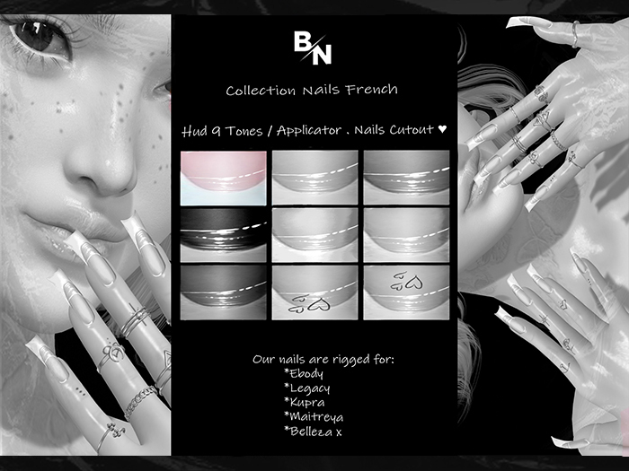 DEMO / BN - NAILS MANICURE CUTOUT FRENCH /