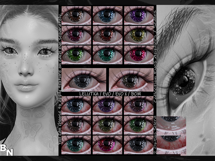 DEMO / BN - HD EYES UNISEX APPLIERS LEL EVO/EVOX/BOM / SCALES