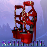 Red Reina Heels Maitreya