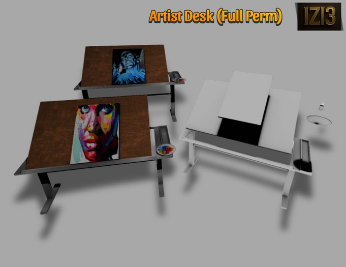 Artist Desk Furniture only 3 impact Full perm isabelleize