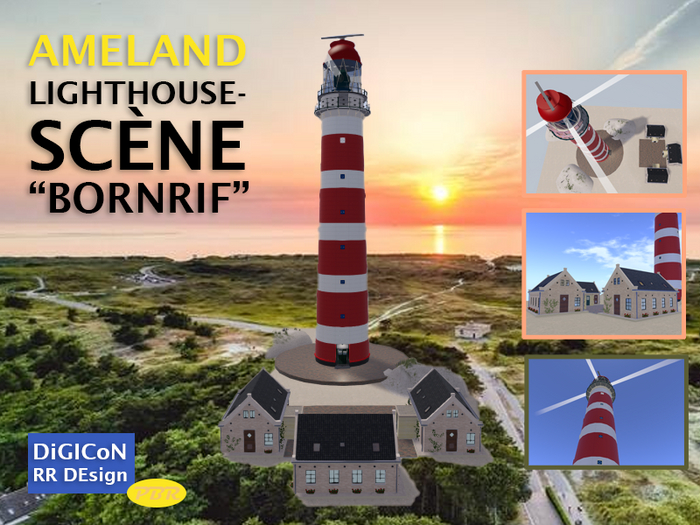 Ameland Lighthouse Scenery