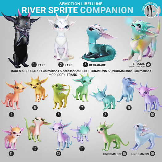 SEmotion Libellune River Sprite Companion UNCOMMON 15