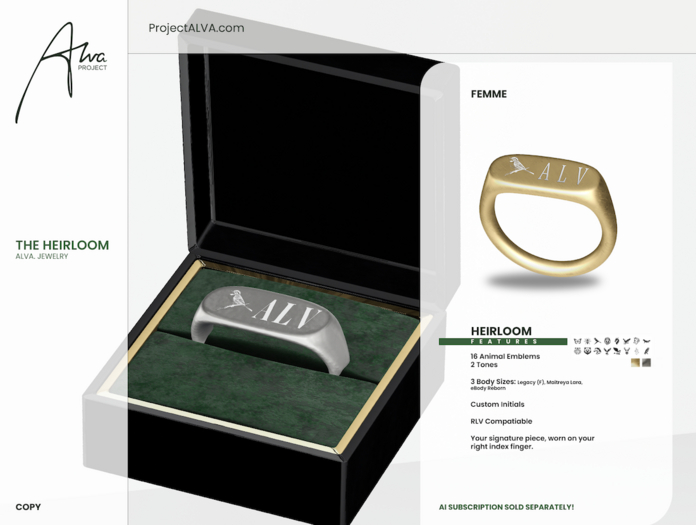 Project ALVA. The Heirloom [Femme]