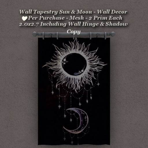 Wall Tapestry Sun & Moon1