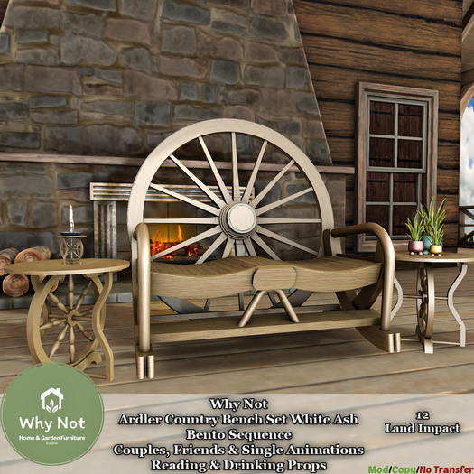 Why Not - Ardler Country Bench-White Ash-Boxed