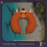 *MG* Highland Cow Neck Pillow (Add)