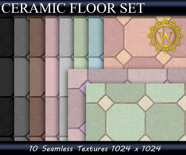 Ceramic Floor Set Textures