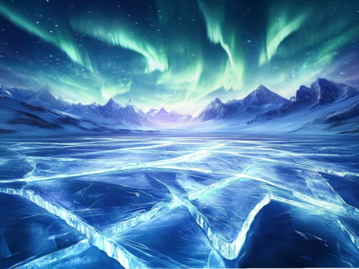 Aurora Mountains Texture
