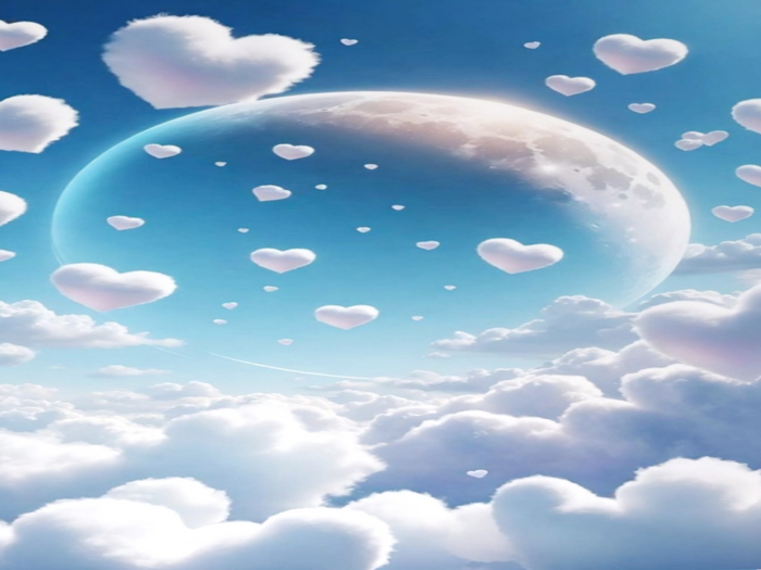 Moon Hearts Texture