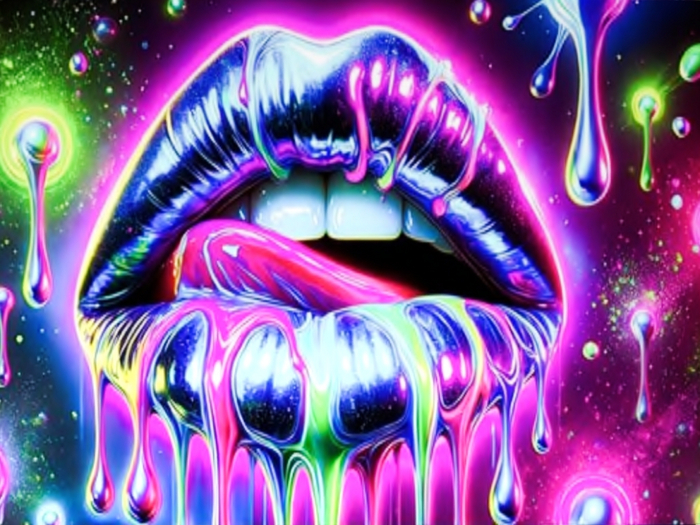 Cosmic Lips Poster