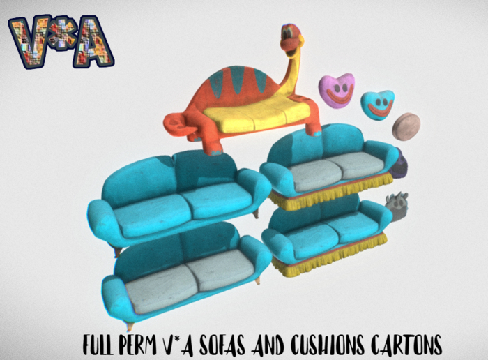 FULL PERM V*A SOFAS AND CUSHIONS CARTONS