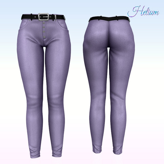 Lilac Denim Jeans LaraX