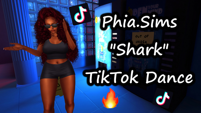 Phia.Sims Shark TikTok Dance Animation