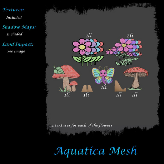 Aquatica Mesh - AM026213 Cardboard Cutout - The Garden