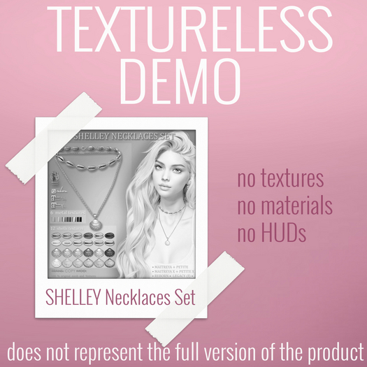 TEXTURELESS DEMO *AvaWay* SHELLEY Necklaces Set