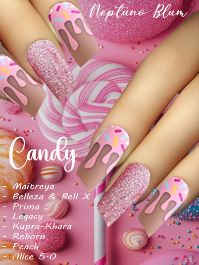 NB* CANDY LIPSTICK NAILS