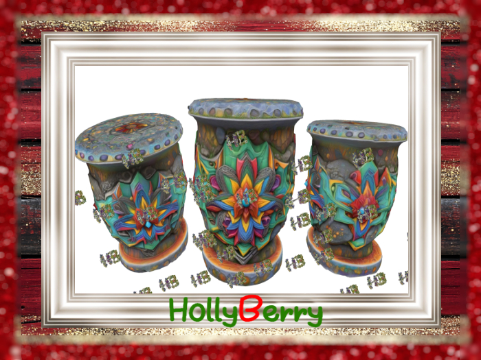 HB: Stone Abstract Side Table FuLL PERM