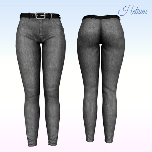 Grey Denim Jeans Reborn