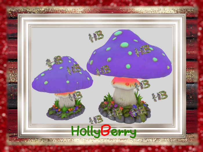HB: Mushroom Flower Statue FuLL PERM