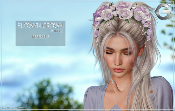{geek} Elowyn Crown - Purple