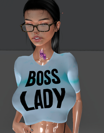 FD Tee Blue boss lady