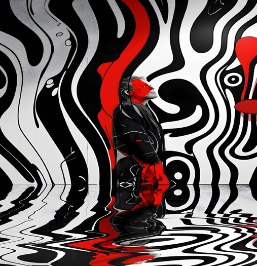 POSTER ART MODERN PSYCHEDELIC PERSONNAGE (11)