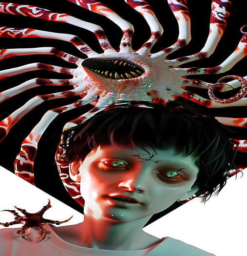 POSTER ART MODERN PSYCHEDELIC PERSONNAGE (32)