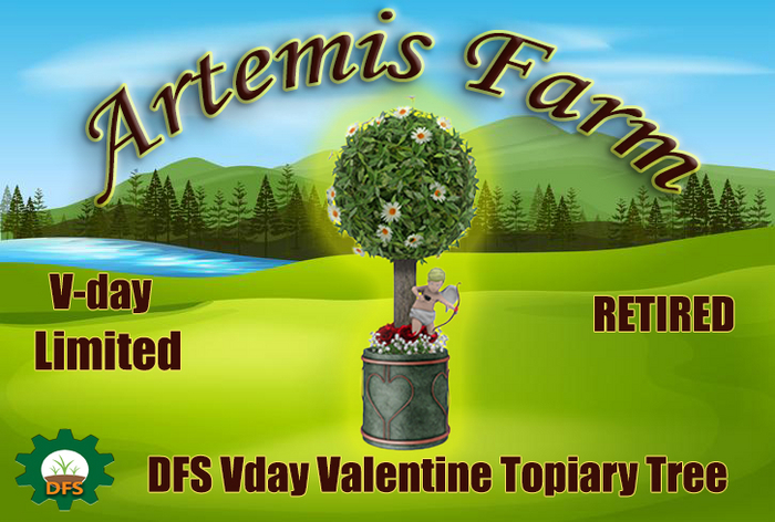 DFS Vday Valentine Topiary Tree - ULTRA RARE COLLECTIBLE LIMITED VALENTINE DAY