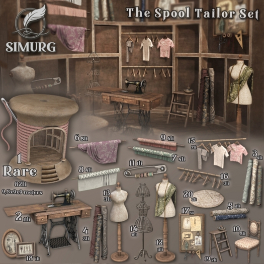 04. - Simurg - The Spool Tailor - Bundle of Fabric B