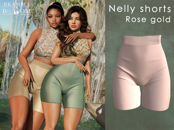 B&B: Nelly shorts (rose gold) 
