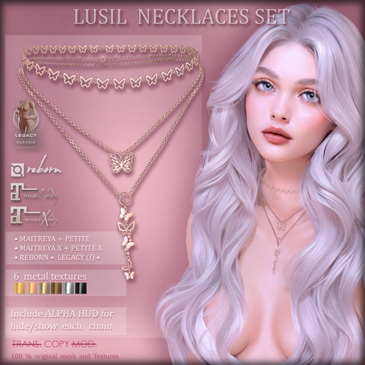*AvaWay* LUSIL Necklaces Set