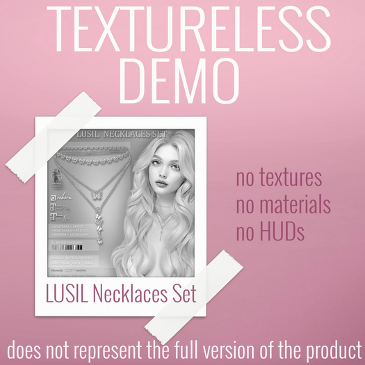 TEXTURELESS DEMO *AvaWay* LUSIL Necklaces Set