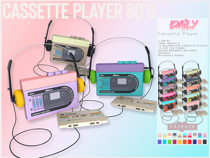Emily - 80s Cassette Player - Fatpack