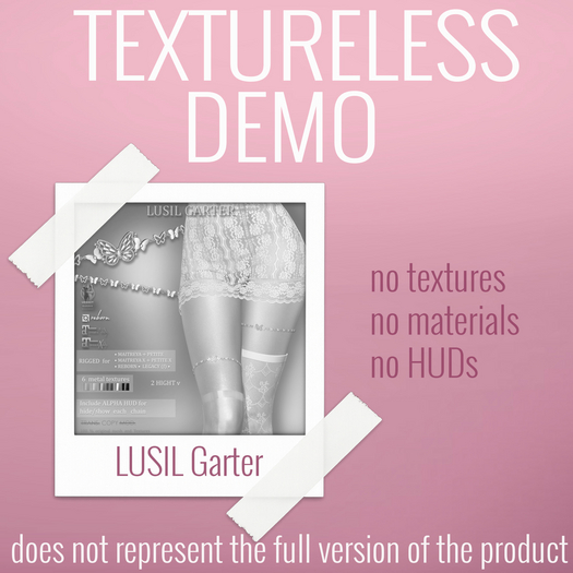 TEXTURELESS DEMO *AvaWay* LUSIL Garter