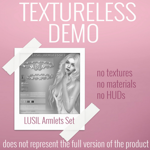 TEXTURELESS DEMO *AvaWay* LUSIL Armlets Set