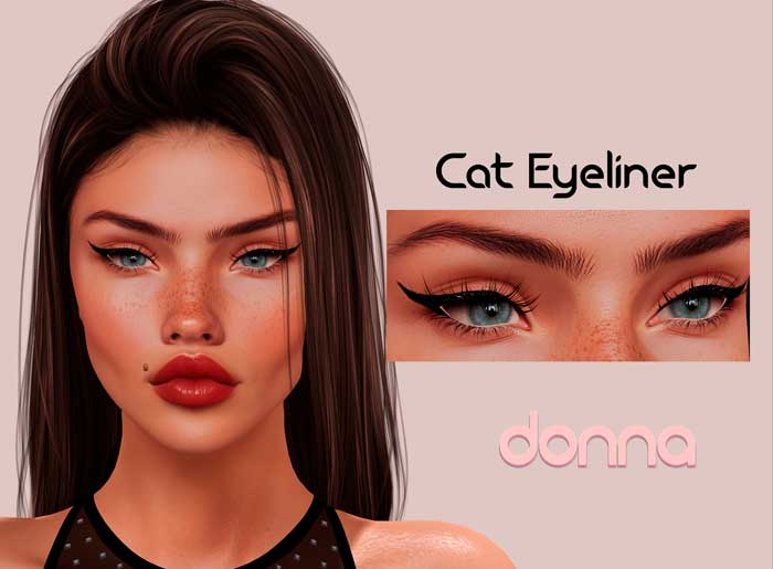 Donna - Cat Eyeliner  + mole (Evox BOM)