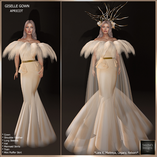 SAS - Giselle Apricot Gown (LaraX & MB) 